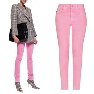 BALENCIAGA Bright Pink Barbiecore Mid Rise skinny jeans size 24